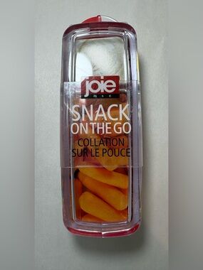 Joie Orange Transparent Snack On The Go Case